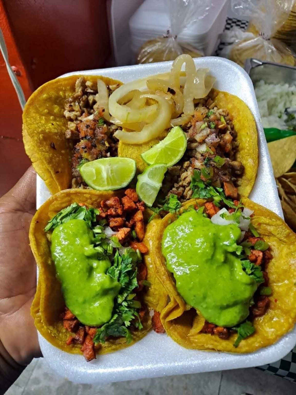 Orden de tacos de Taquería Sánchez